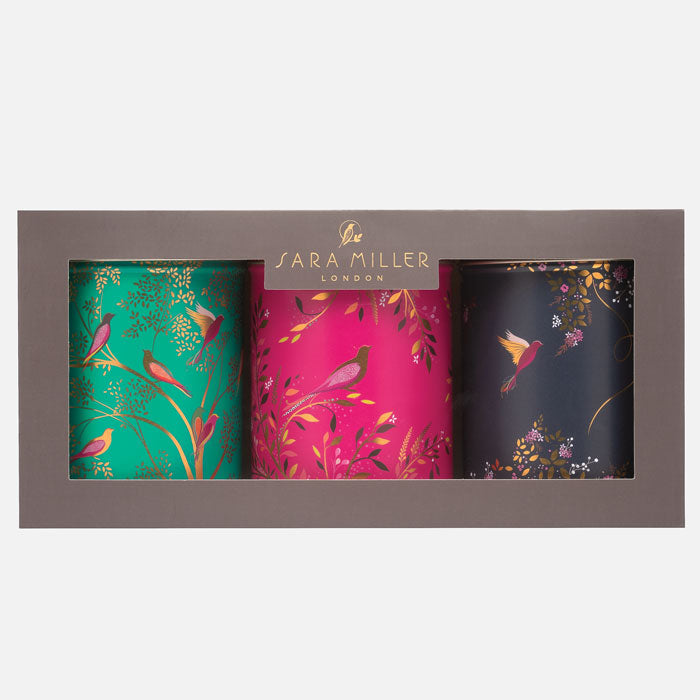 SARA MILLER LONDON - Chelsea Round Tin Caddies SET OF 3