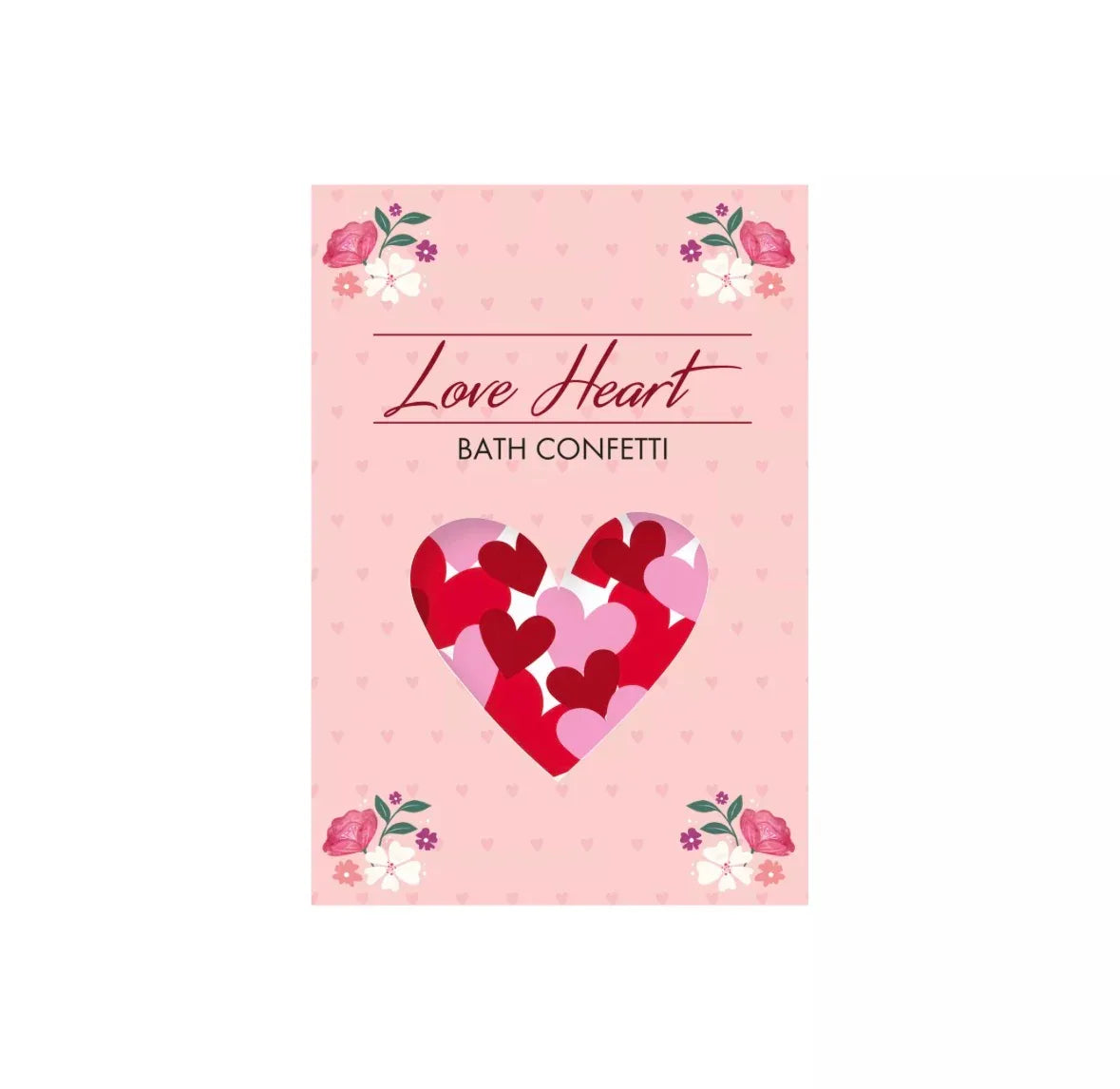 Eurowrap Dissolvable Love Heart Bath Confetti 10g