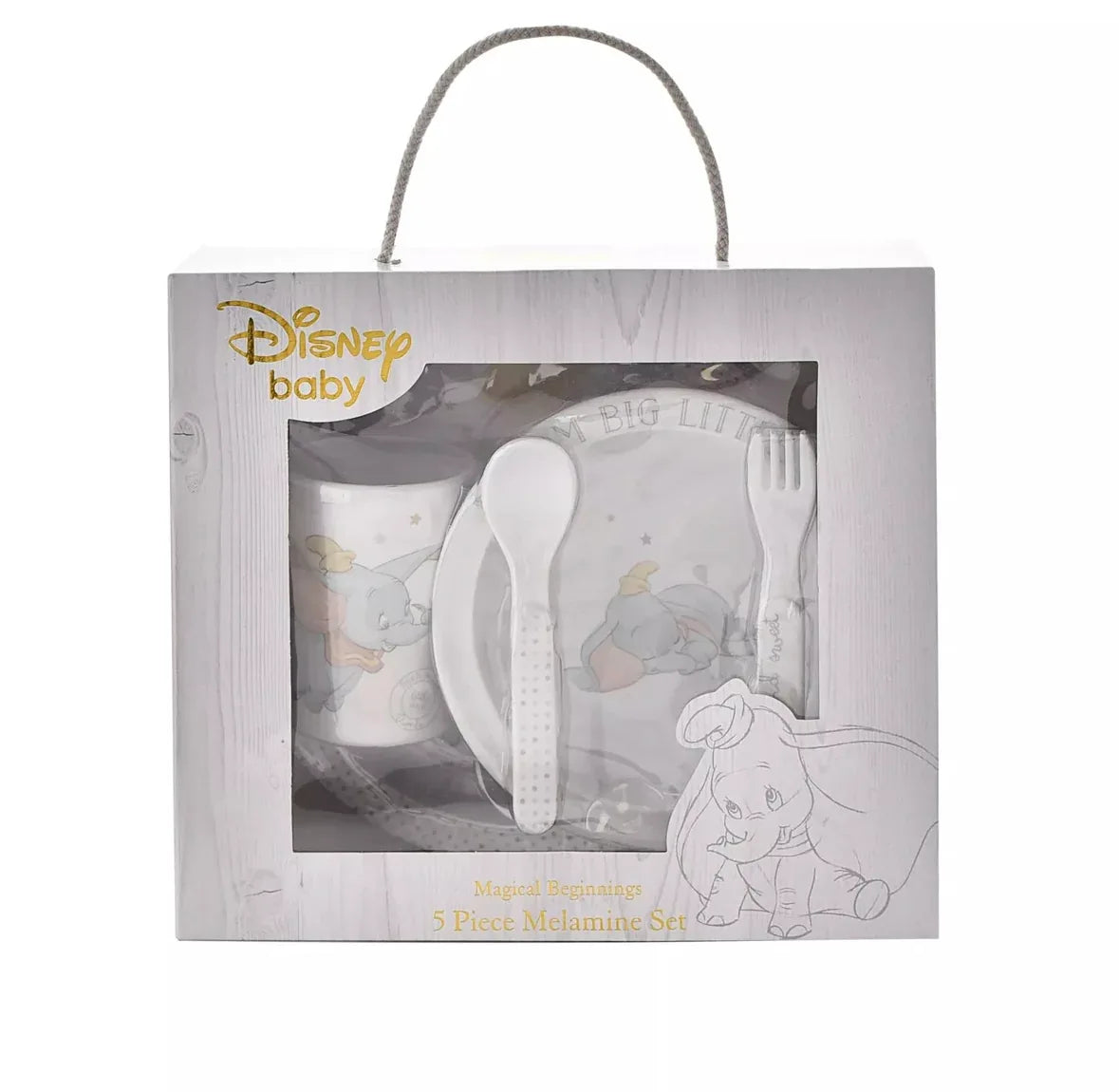 DISNEY - Magical Beginnings 5 Piece Melamine Crockery Set - DUMBO