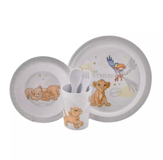 DISNEY - Magical Beginnings 5 Piece Melamine Crockery Set - SIMBA