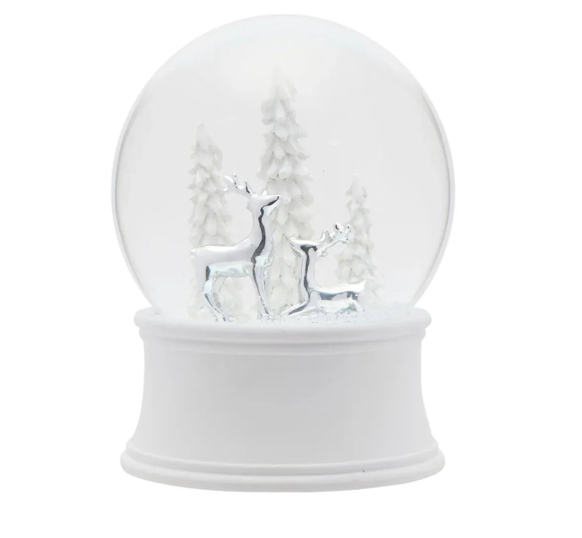 THE SEASONAL GIFT CO - Musical Silver Reindeer Snowglobe
