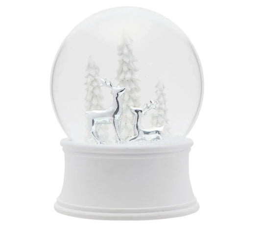THE SEASONAL GIFT CO - Musical Silver Reindeer Snowglobe
