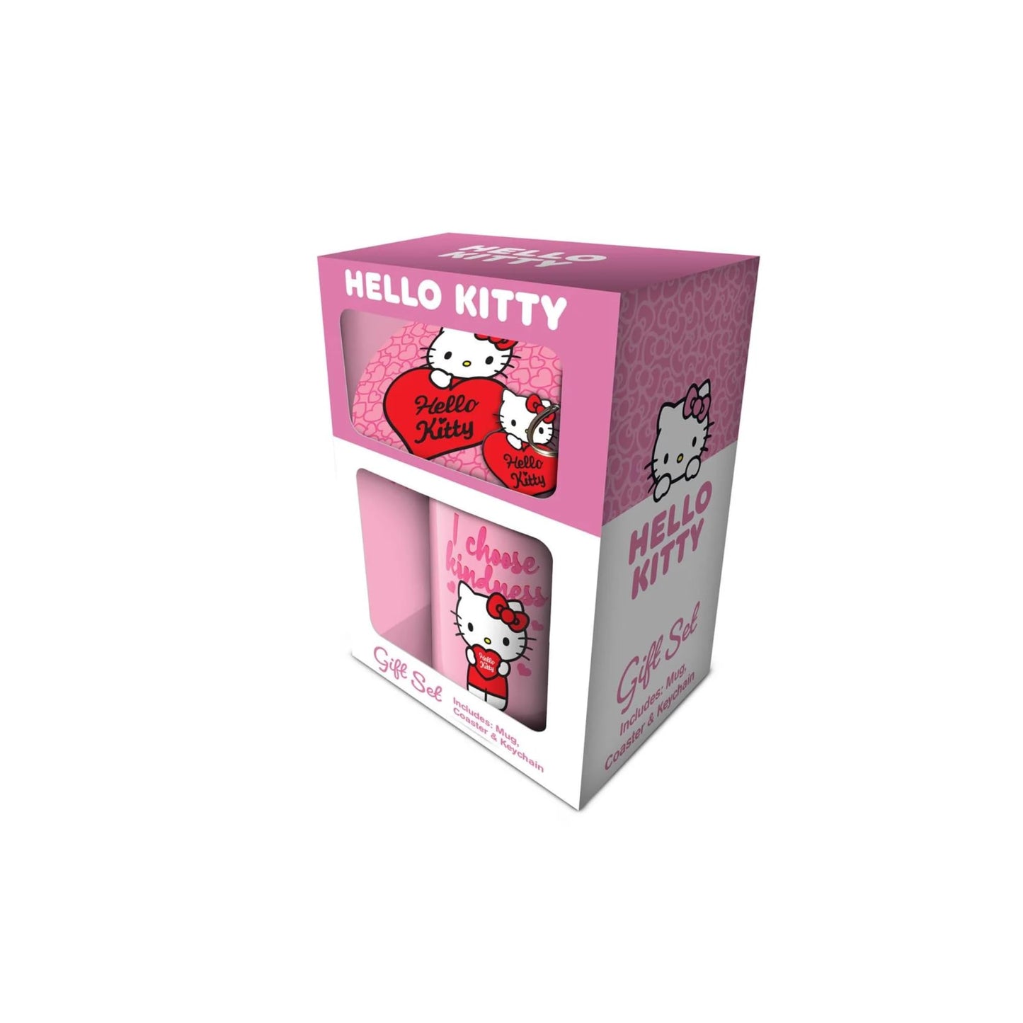 Hello Kitty My Heart Mug, Coaster & Keychain Gift Set
