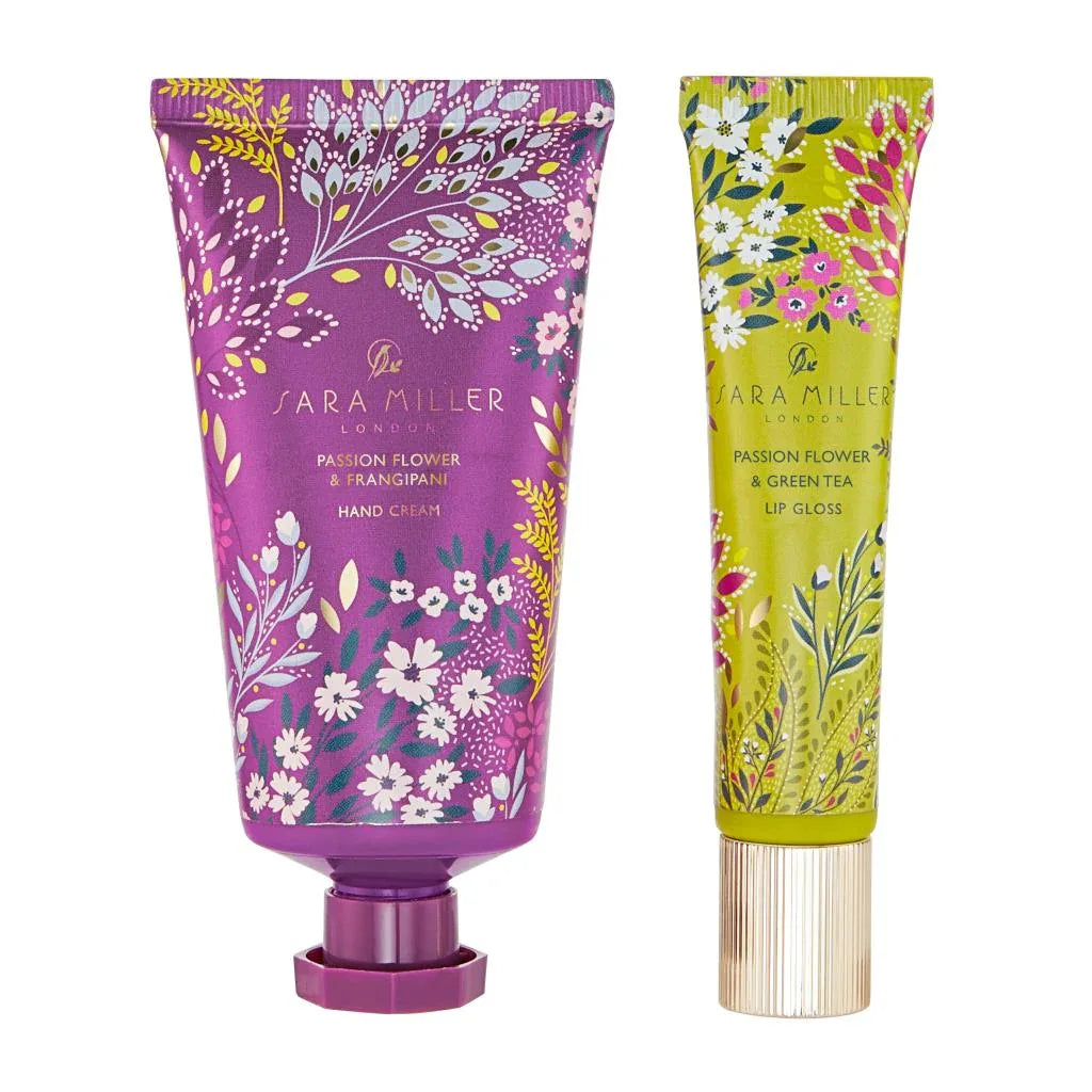 Sara Miller Havali Garden Hand & Lip Duo (Passion Flower & Frangipani)