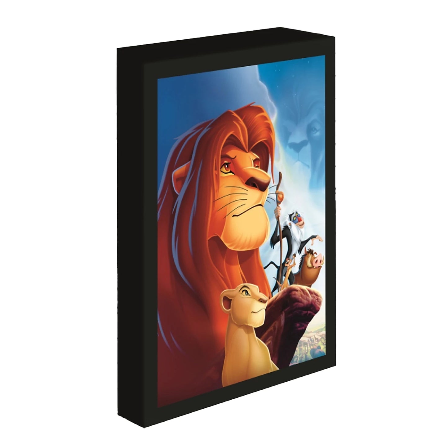 The Lion King Light Up Canvas Print Multicoloured (40cm x 30cm)