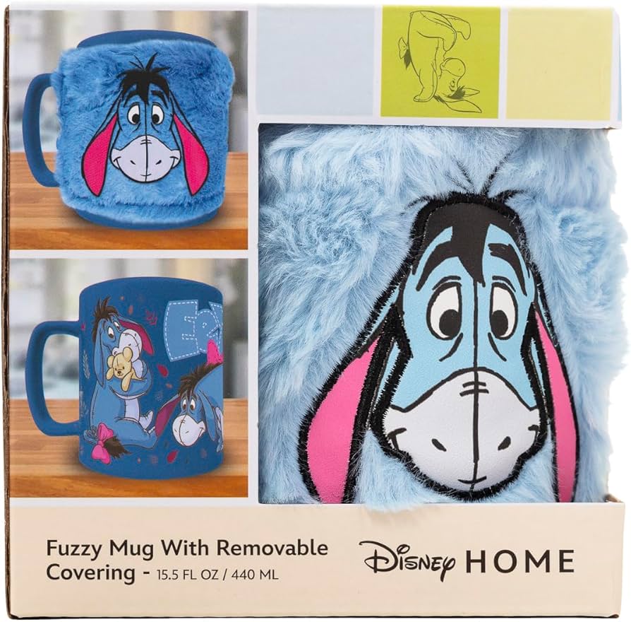 Winnie The Pooh Eeyore Fuzzy Mug, 15.5oz/440ML