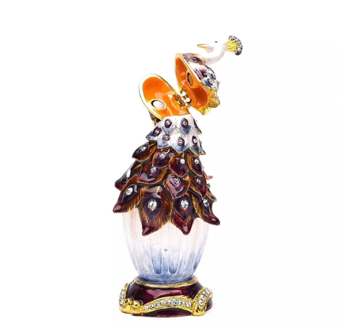STRATTON - Treasured Trinkets Peacock On Vase