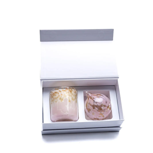 Glass House Interiors - Bauble gift set: Pink and gold