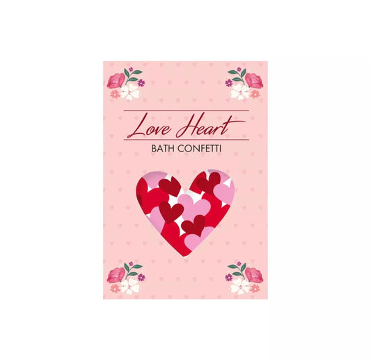 Eurowrap Dissolvable Love Heart Bath Confetti 10g