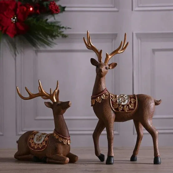 THE SEASONAL GIFT CO - Sitting Reindeer Decoration