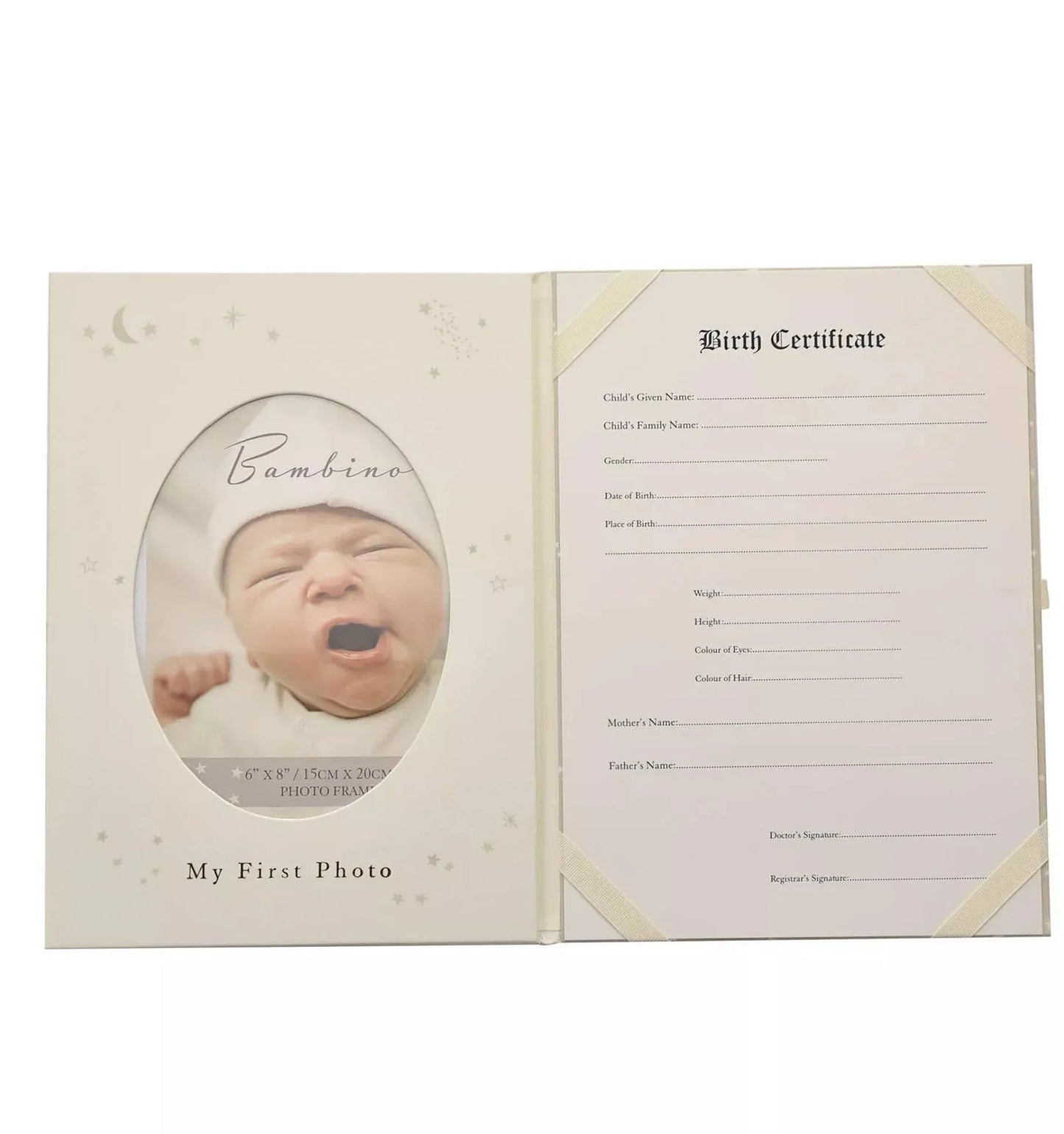 BAMBINO - Little Star A4 Birth Certificate Holder