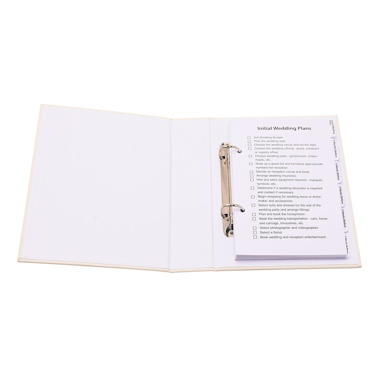 Amore - Wedding Planner Cream Suede