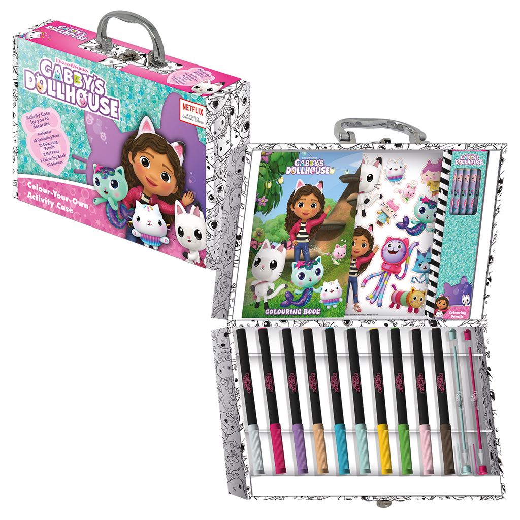 GABBY'S DOLLHOUSE - Colour-Your-Own Activity Case